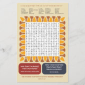 Egyptische Thema Spelletjes en Puzzels Activiteite Flyer (Voorkant)