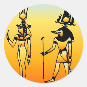 Egyptische ticker ronde sticker