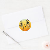 Egyptische ticker ronde sticker (Envelop)