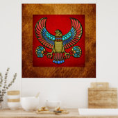Egyptische valk poster (Keuken)