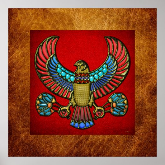 Egyptische valk poster (Voorkant)