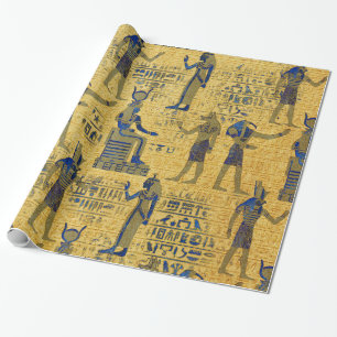 Egyptische versiering met Lapiz Lazuli Cadeaupapier