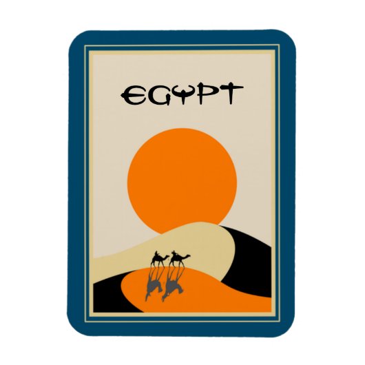 Egyptische Vintage-reis Magneet (Verticaal)