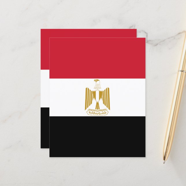 Egyptische vlag (Voorkant / Achterkant in situ)