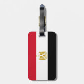 Egyptische vlag bagagelabel (Achterkant verticaal)
