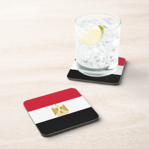 Egyptische vlag bier onderzetter