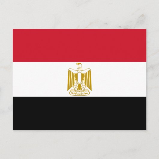 Egyptische vlag briefkaart (Voorkant)
