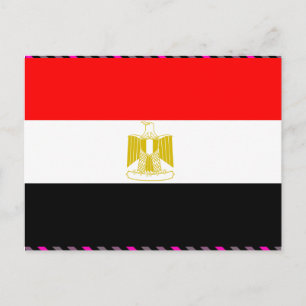 Egyptische vlag briefkaart