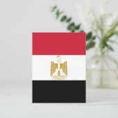 Egyptische vlag briefkaart (Staand voorkant)