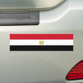 Egyptische vlag bumpersticker (Op auto)