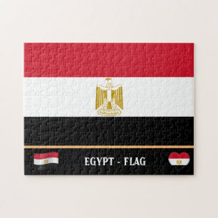 Egyptische vlag & Egyptisch land / Egypte Legpuzzel