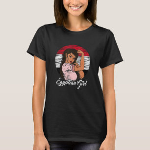 Egyptische vlag Egyptisch meisje T-shirt