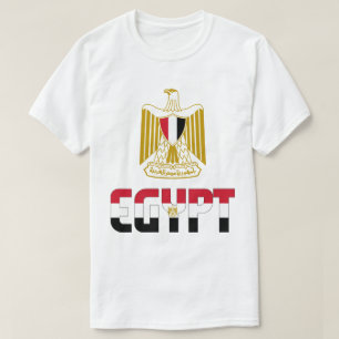 Egyptische vlag en wapenschild t-shirt
