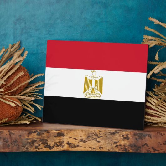 Egyptische vlag fotoplaat (Zijkant)
