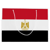 Egyptische vlag groot cadeauzakje (Achterkant)