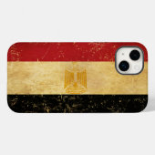 Egyptische vlag  Grunge Case-Mate iPhone Case (Achterkant (horizontaal))