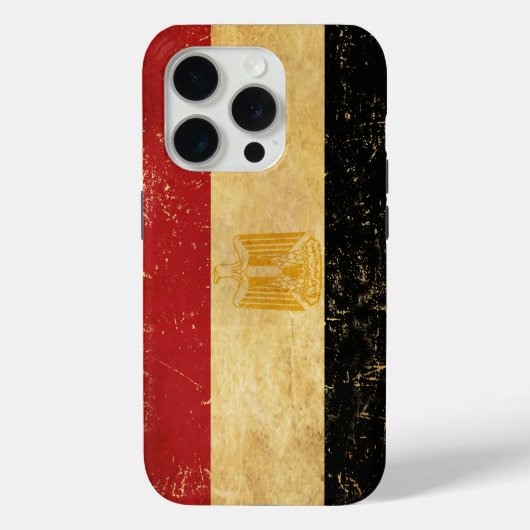Egyptische vlag  Grunge Case-Mate iPhone Case (Achterkant)