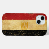 Egyptische vlag  Grunge Case-Mate iPhone Case (Achterkant (horizontaal))