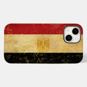 Egyptische vlag Grunge Case-Mate iPhone Case (Achterkant (horizontaal))