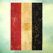 Egyptische vlag  Grunge Raamsticker (Vel 3)