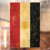 Egyptische vlag  Grunge Raamsticker (Vel 2)