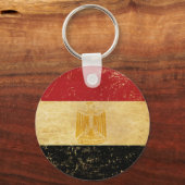 Egyptische vlag  Grunge Sleutelhanger (Achterkant)