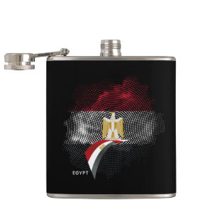 Egyptische vlag heupfles