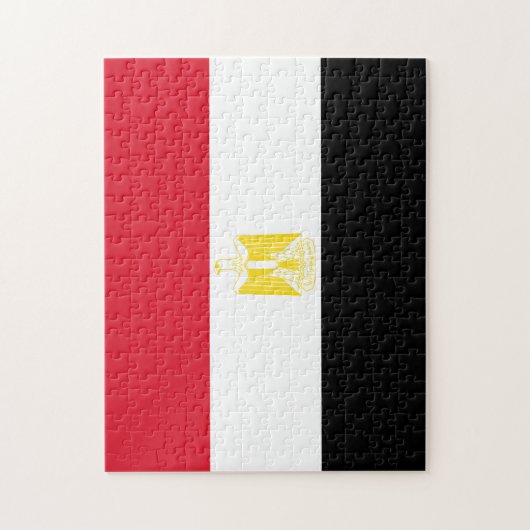 Egyptische vlag Jigzaag Puzzle Legpuzzel (Verticaal)