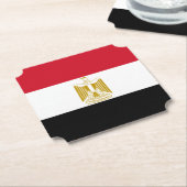 Egyptische vlag kartonnen onderzetters (Gekanteld)