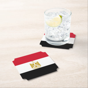 Egyptische vlag kartonnen onderzetters