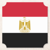 Egyptische vlag kartonnen onderzetters (Voorkant)