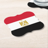 Egyptische vlag kartonnen onderzetters (Gekanteld)