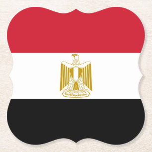 Egyptische vlag kartonnen onderzetters