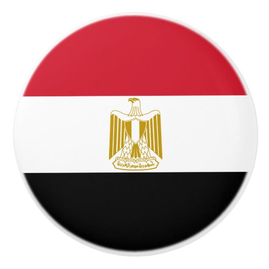 Egyptische vlag keramische knop (Voorkant)