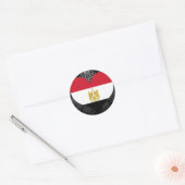 Egyptische vlag kopen ronde sticker (Envelop)