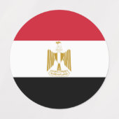 Egyptische vlag labels (Design 1)