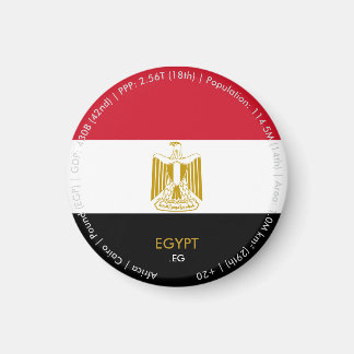 Egyptische Vlag Magneet