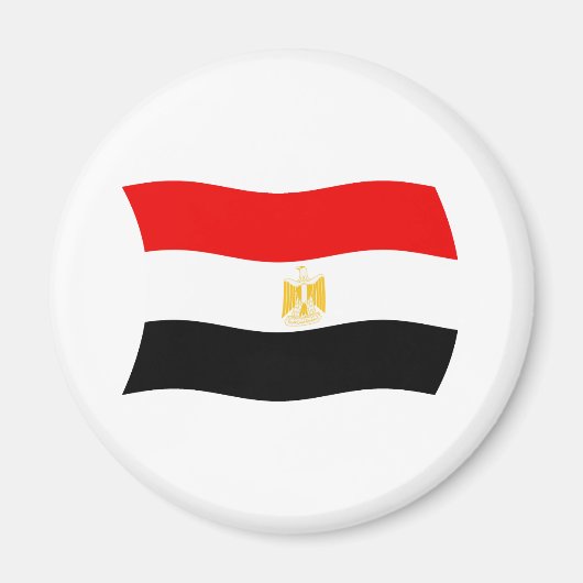 Egyptische vlag Magnet Magneet (Voorkant)
