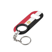 Egyptische vlag mini flessenopener (Achterkant Gekanteld)