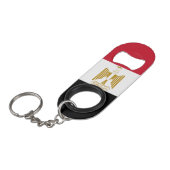 Egyptische vlag mini flessenopener (Voorkant Gekanteld)