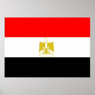 Egyptische vlag poster