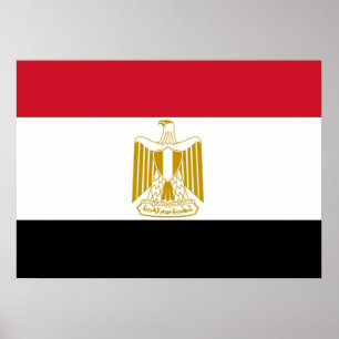 Egyptische vlag poster