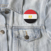 Egyptische vlag ronde button 5,7 cm (In situ)