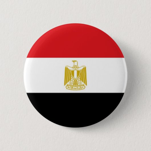 Egyptische vlag ronde button 5,7 cm (Voorkant)