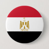 Egyptische vlag ronde button 7,6 cm (Voorkant)