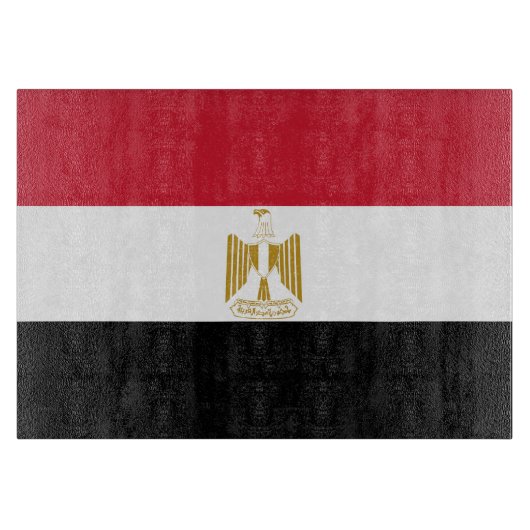 Egyptische vlag snijplank (Voorkant)
