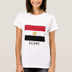 Egyptische vlag t-shirt