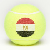 Egyptische vlag tennisballen (Achterkant)