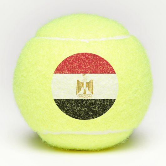 Egyptische vlag tennisballen (Voorkant)