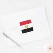 Egyptische vlag vierkante sticker (Envelop)